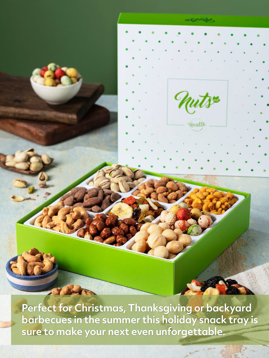 9-Variety Snack Gift Box | Cashews, Peanuts, Pistachios, Golden