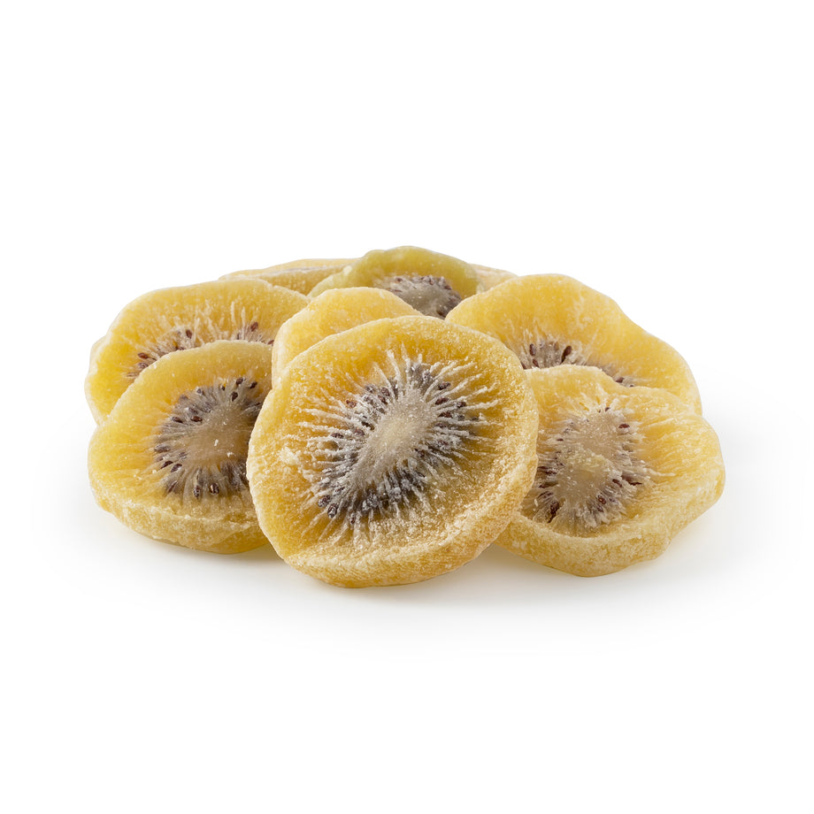 Dried Green Kiwi slices - 100% organic kiwi fruit - healthy natural fruit